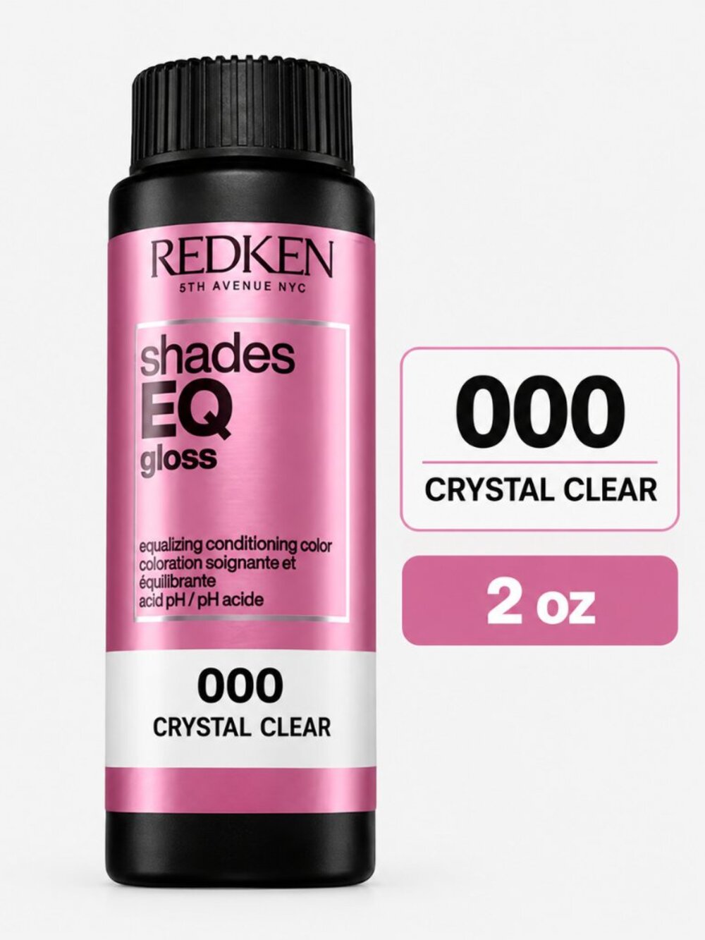 Redken Shades EQ Gloss 000 Crystal Clear 2 oz Demi-Permanent Hair Color